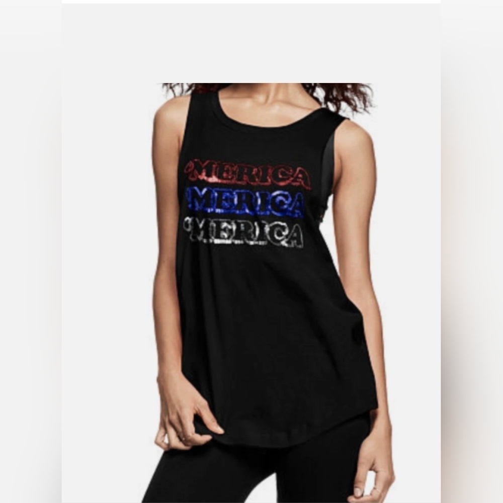 Vs Pink Large Graphic "MERICA" tank